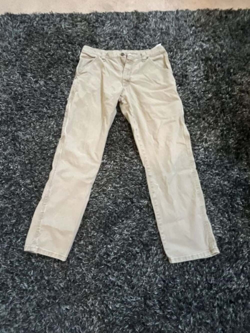 Wrangler Men's Beige Utility Work Pants Size 30x32